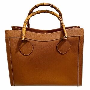 Gucci Diana Bamboo Tote Handbag – Leather